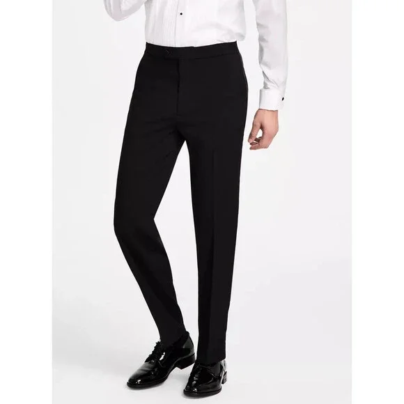 NAUTICA Tuxedo Suit Men's Size 40R 34W Black Modern Fit Stretch NWT $395 - Picture 6 of 15